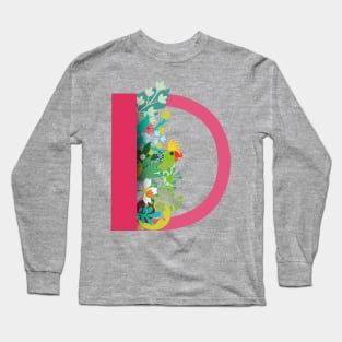 Tropical alphabet D Long Sleeve T-Shirt